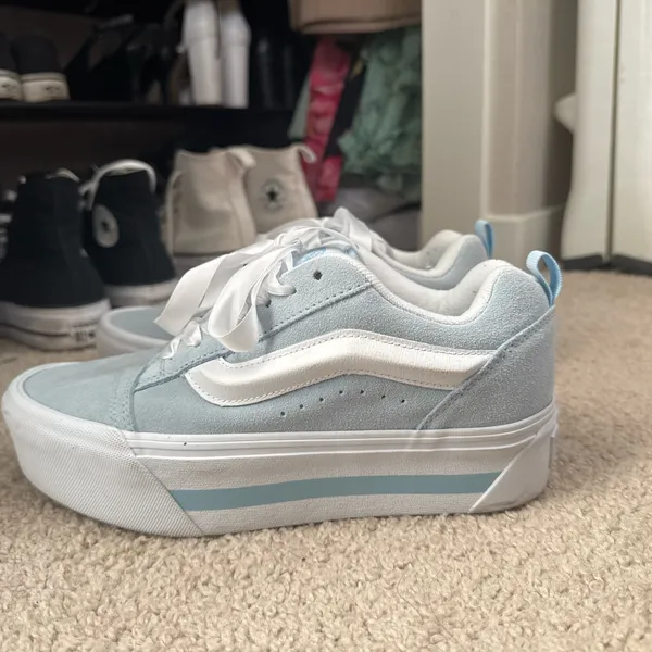 Blue Old Skool Vans platform - Image 2