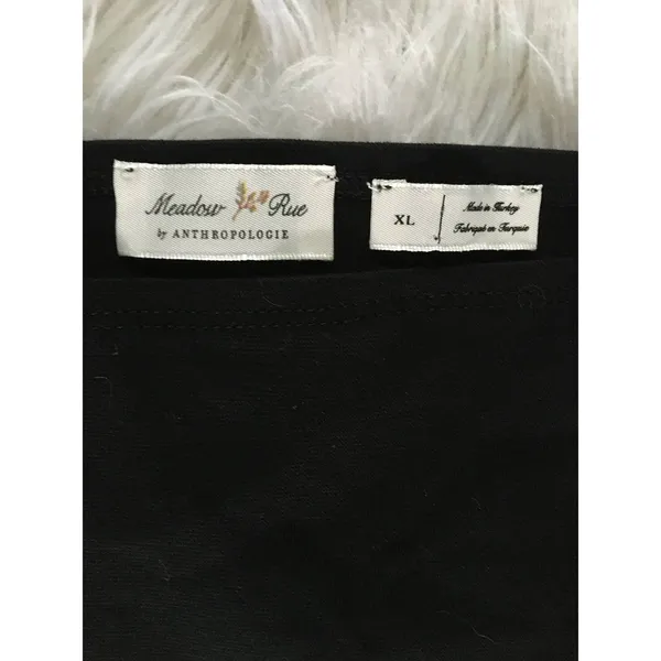 new meadow rue by anthropologie anthro black button tank top size XL - Image 4
