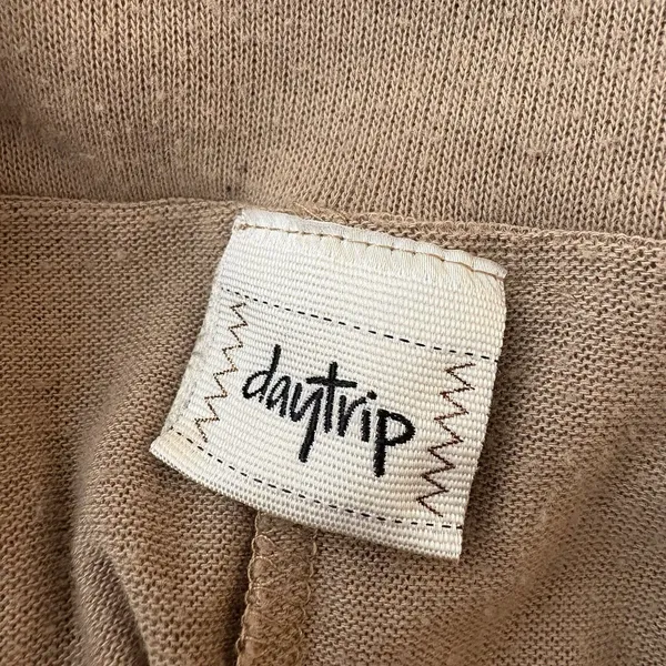 Daytrip Light Brown Cowl Neck Oversized Sweatshirt Size Large Womens - Image 6
