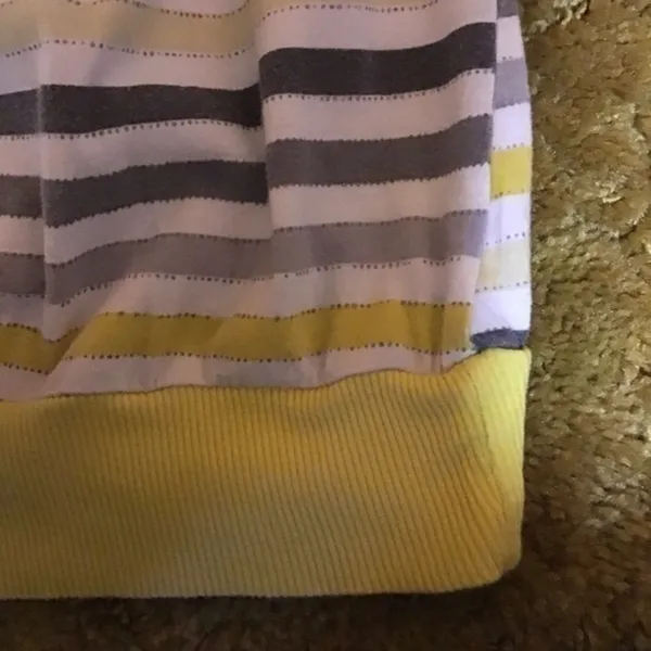 VTG Y2K fun bright striped top Yellow - Image 6