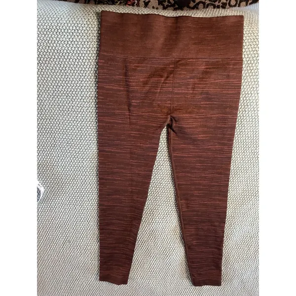 Gymshark Leggings Adapt Fleck Seamless Leggings L Large Brown EUC - Image 2