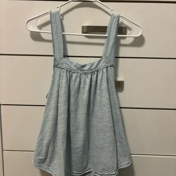 Free People Good For You Light Blue Tank Top - Image 2