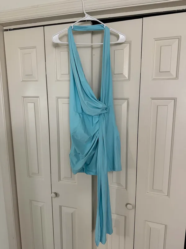 Mini blue formal dress Size L - Image 3