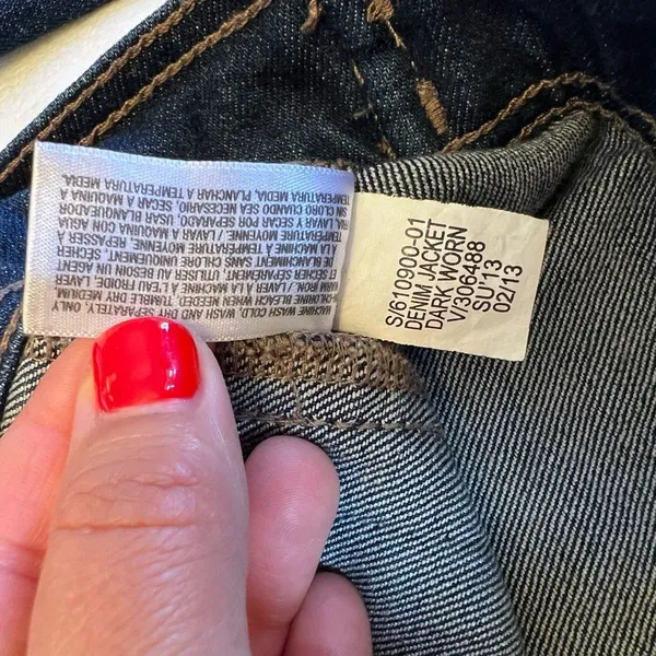 Old Navy Dark Blue Jean‎ Jacket - Image 7