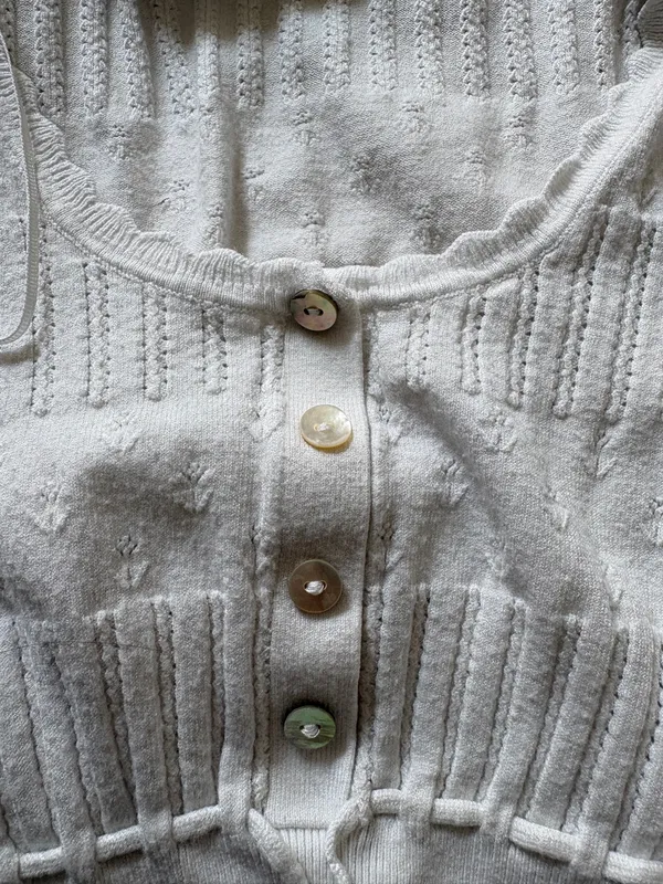 ZARA Top Cropped White - Image 3