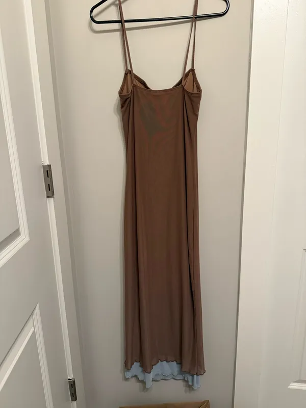 Motel BROWN MESH DRESS - Image 3