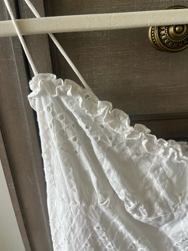 Olivaceous Dress Mini White - Image 4