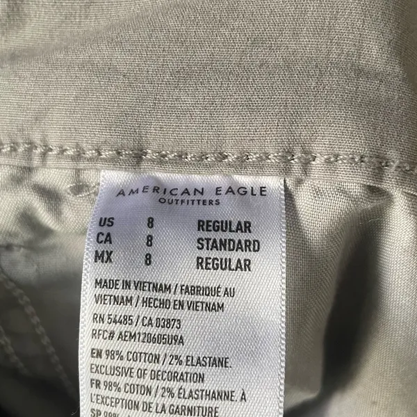 Women's American Eagle‎ Outfitters Gray Cargo Baggy Joggers Size 8 - Image 4