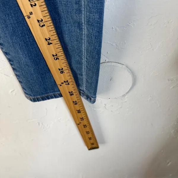 Lucky Brand Y2k Size 8‎ 29 Inseam Distressed Blue Denim Skinny Jeans Mid Rise - Image 9