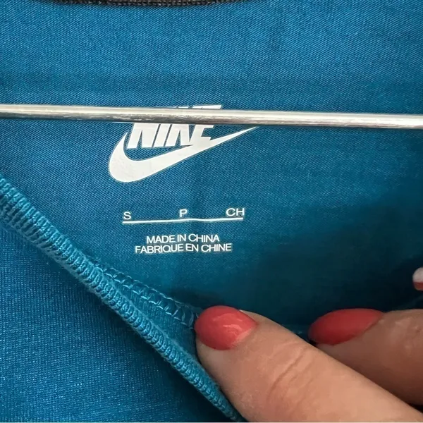 Nike Teal Blue‎ Hi Low Long Sleeve T-shirt - Image 3