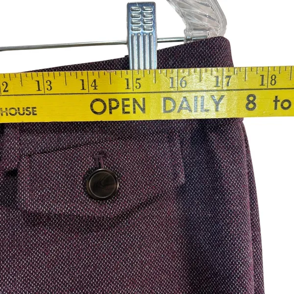 LOFT Original Fit Dress Trouser Woman's Size 10 Maroon Business Professional NWT - Image 2