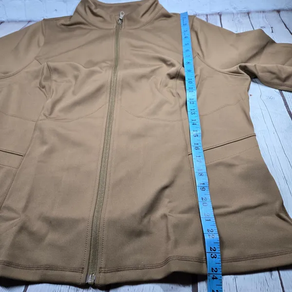 Girlfriend Collective Parker Seamed‎ Jacket Sepia Brown XXXL 6230-SEP-XXXL NWT - Image 9