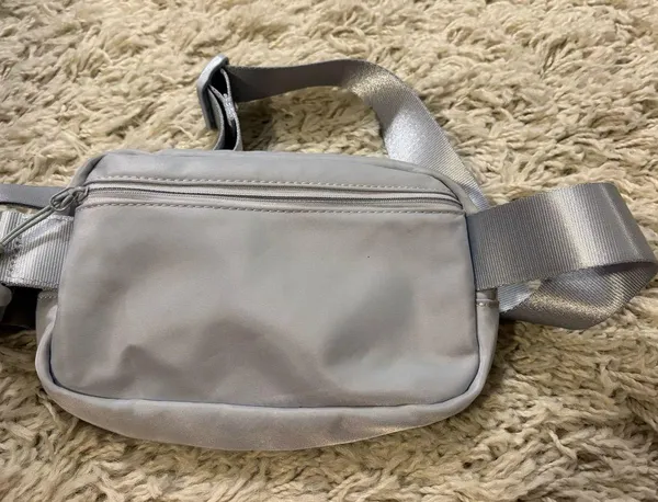 Stylish Gray/Blue Belt Bag Gray - Image 6