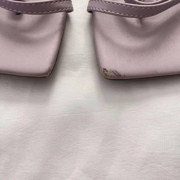 H&M Light Purple Square Toe Heel Sandals Size 8 - Image 4