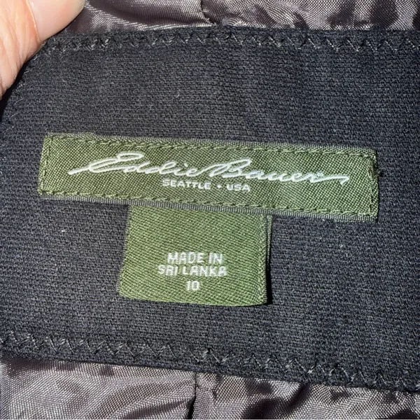 eddie bauer Black Velvet Blazer Double Button‎ Size 10 - Image 3