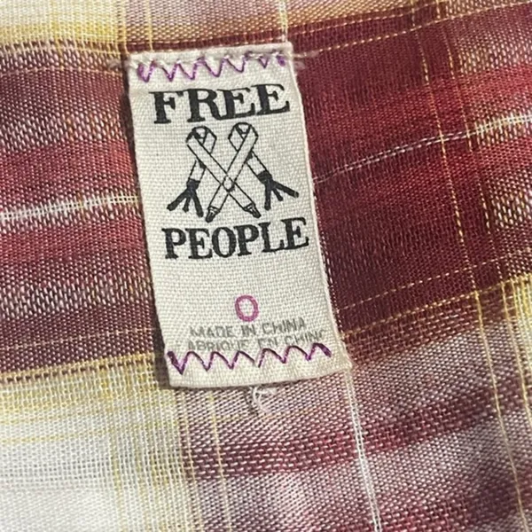 Free People Plaid Matador Tunic Top with Pockets 0 - Image 13
