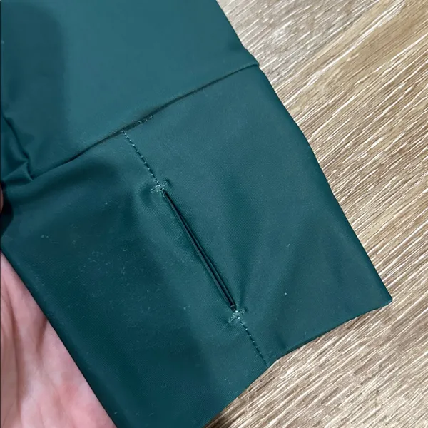 Dark Green Long Sleeve swim dress - forest green with shorts - Image 3