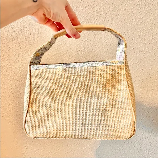 Vintage Victoria’s Secret Woven Floral Bag - Image 5