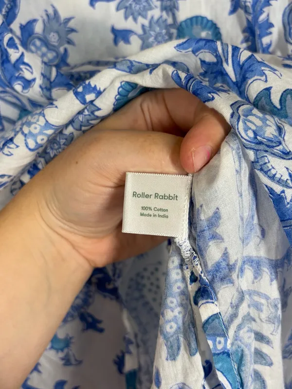 Roller Rabbit Amanda Kurta Top Size Small - Image 13