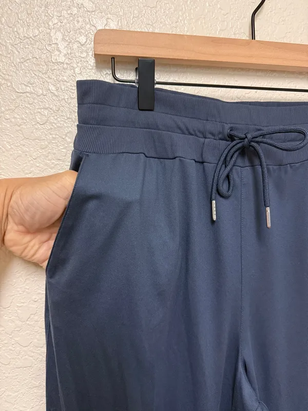 TRAVIS MATHEW Gray/Blue Drawstring Jogger Pants - Image 5