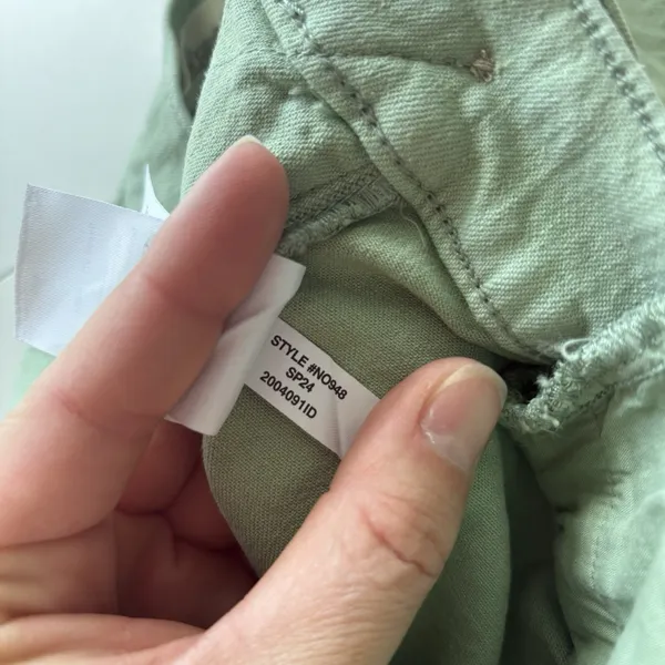 Madewell‎ The Emmett Wide-Leg Crop Pant: Welt Pocket Edition 30 X 27 Pistachio - Image 12