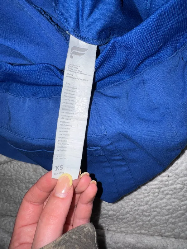 Royal Blue Fabletics Jogger Scrub Pants - Image 5