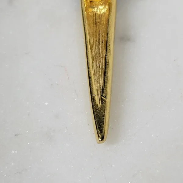Monet Vintage Enamel Brooch Pin Black Gold Tone Art Deco Statement Jewelry - Image 7