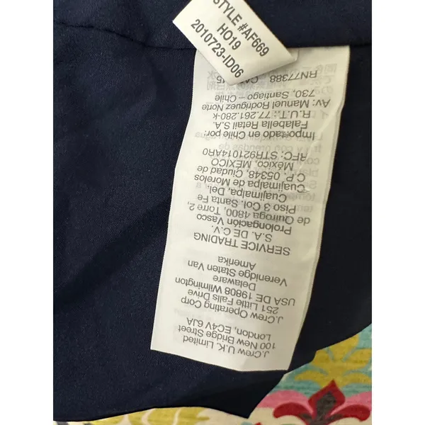 Madewell Lyric Wrap Top in‎ Sugar Dot - Navy Multi - Size Small - Image 4
