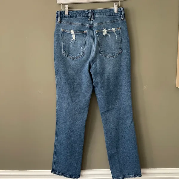 Good American Good Curve Straight Jeans Indigo 337 8/29 - Image 7