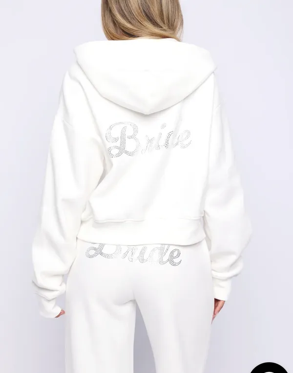 White Fox Bride Sweatshirt - Image 2