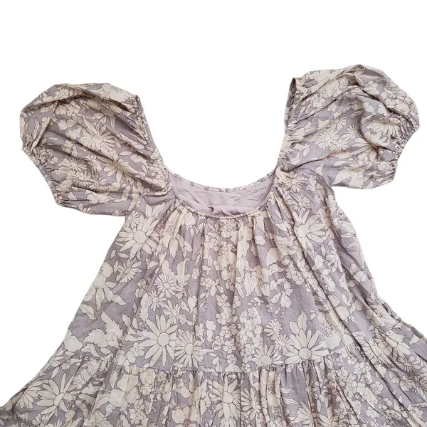 Anthropologie By Together Floral Dress Womens Small Puff Sleeve Boho Fairy - Image 3