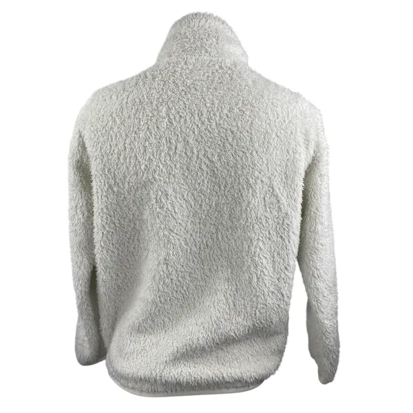 Patagonia Los Gatos Women's White Fleece 1/4 Zip Long Sleeve Sweater Top Sz XXS - Image 3