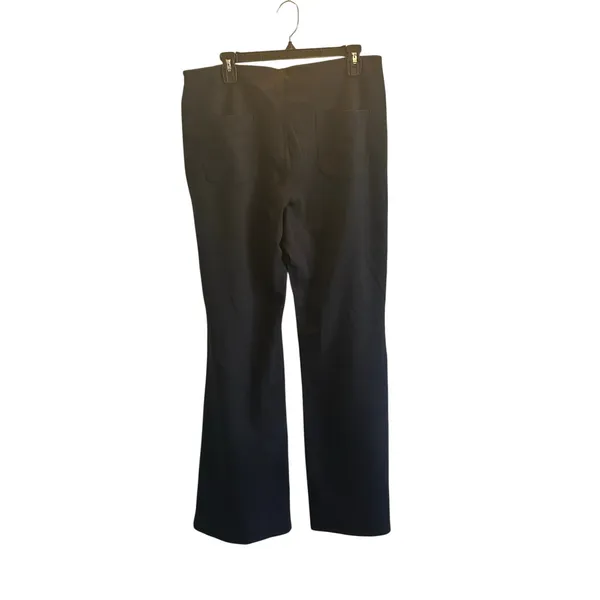 Halara black flare stretch work pants XL travel basic staple - Image 3