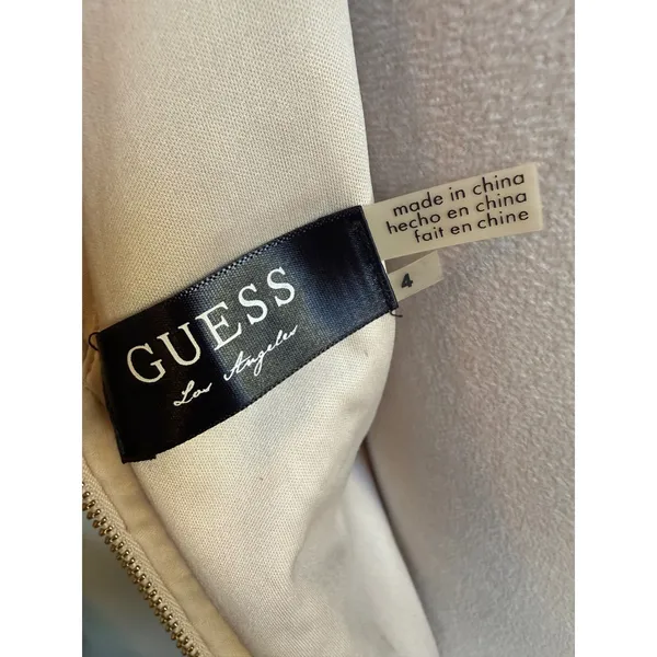 GUESS Champagne Sequin Sleeveless Mini Cocktail Dress glam‎ Y2K bling party 4 - Image 7