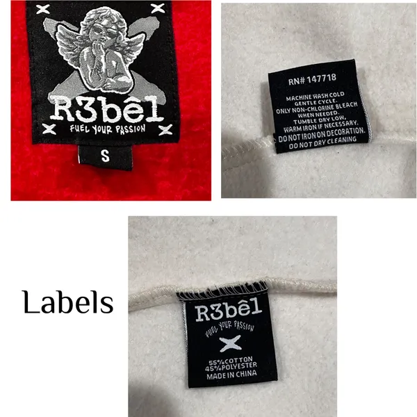 R3bêl Race sweatshirt w/graphics. No pants included but sold separately Size S - Image 12