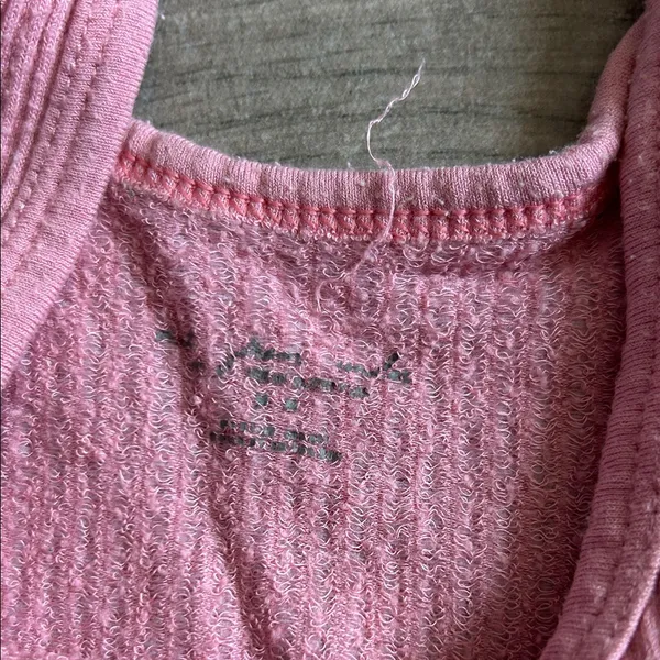 Urban Outfitters Pink Textured Crop Top - Image 2