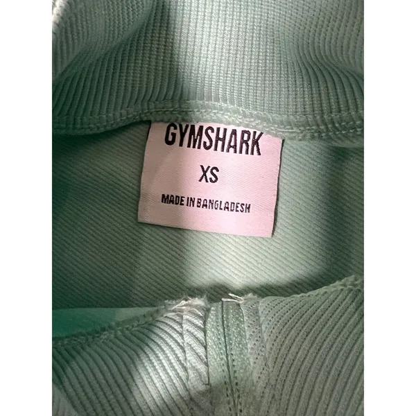 Gymshark Womens‎ XS Mint Green Cropped Track Jacket Full Zip B1A1P Athletic Yoga - Image 3