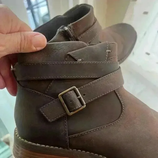 Clarks Women's Camzin Dime Ankle Boot brown , bohemian , chic brown boots - Image 4