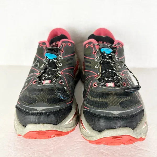 Hoka One One Women's Stinson ATR Trail Running Shoe Size 7 Hiking Gray Red - Image 6