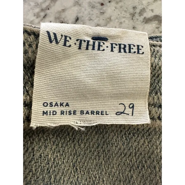 FREE PEOPLE We The Free Osaka Jeans spearmint size 29 NWT boho indie - Image 9