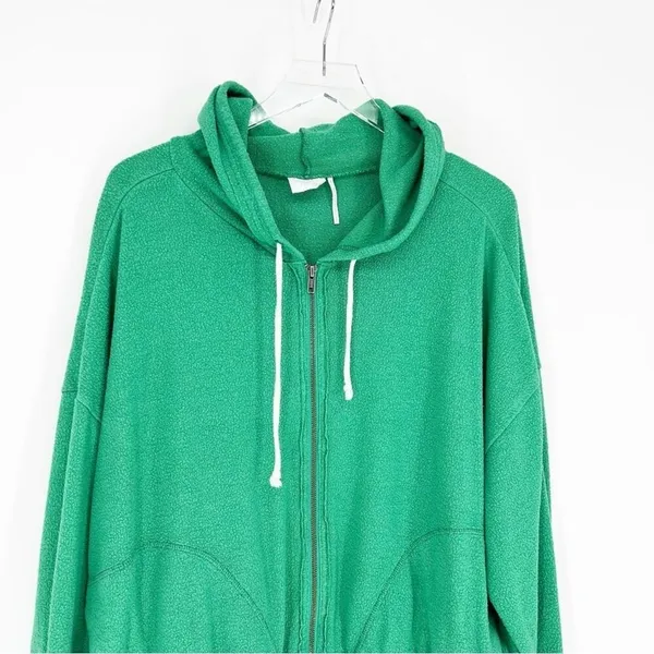 Urban Outfitters Out From Under Terry Zip Jacket Women's Size S Green Loungewear - Image 5