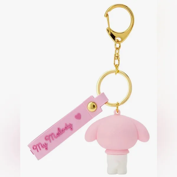 Sanrio My Melody Pink and Gold 3D Key Chain - Image 2