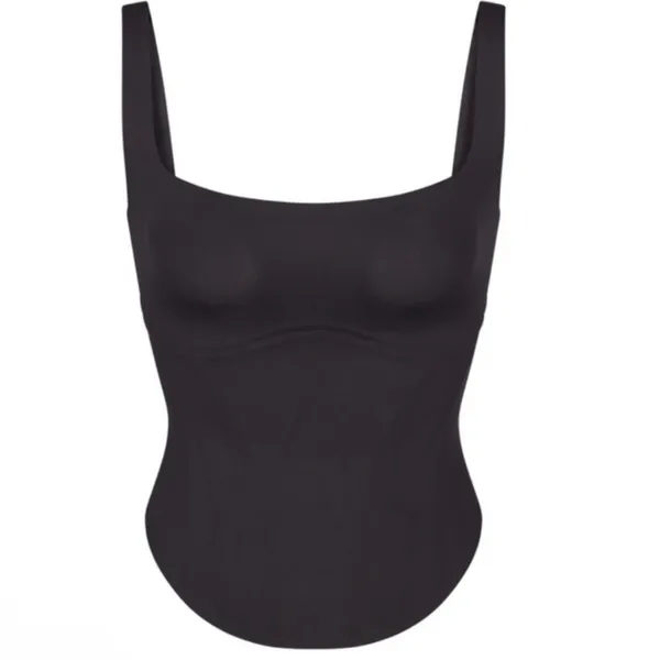 NWT Skims Bonded‎ corset group long corset onyx size XS black - Image 2