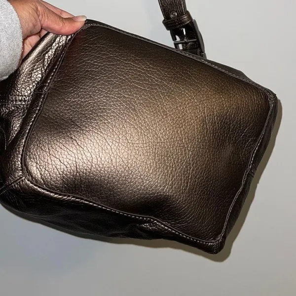 ROCKPORT Women’s Faux Leather Brown Metallic Shoulder Bag PocketBook‎ Adjustable - Image 5