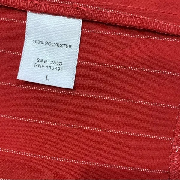 Etophe Studios Women Stripped Red Casual Good Girl Dress‎ Size Large - Image 7