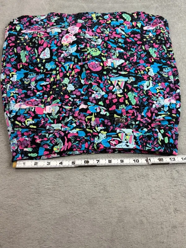 Lulu-B Skort Skirt Women's 2 Black Pink Geometric Stretch Performance Athletic - Image 10