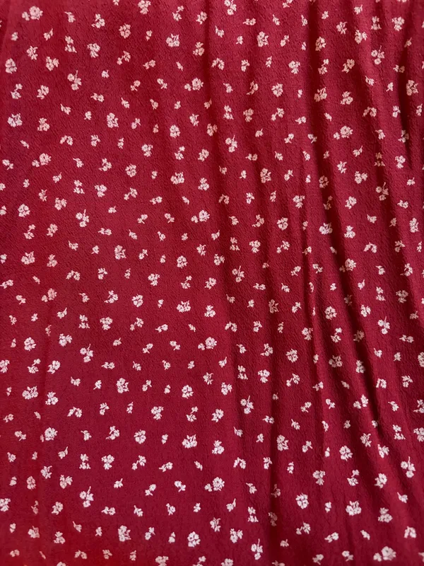 Brandy Melville Floral Skirt red - Image 4