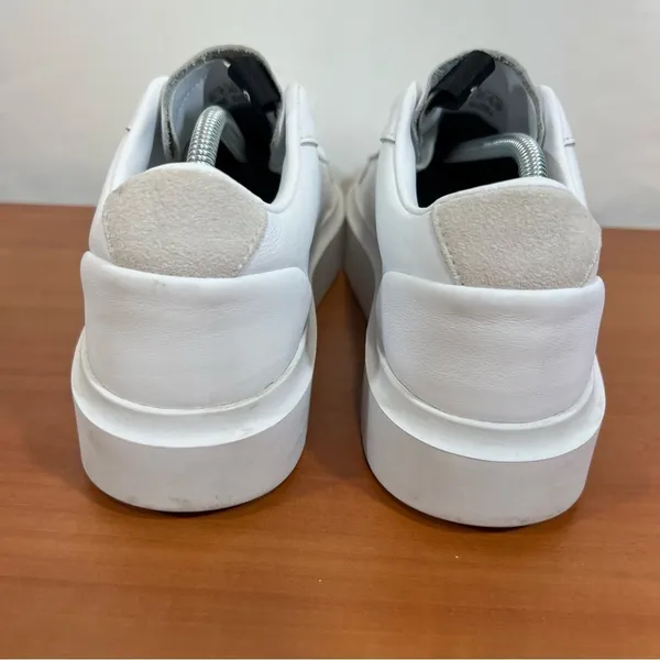 Adidas Sleek Platform White Gold Women's Leather Sneaker Size 8.5 #696 - Image 4