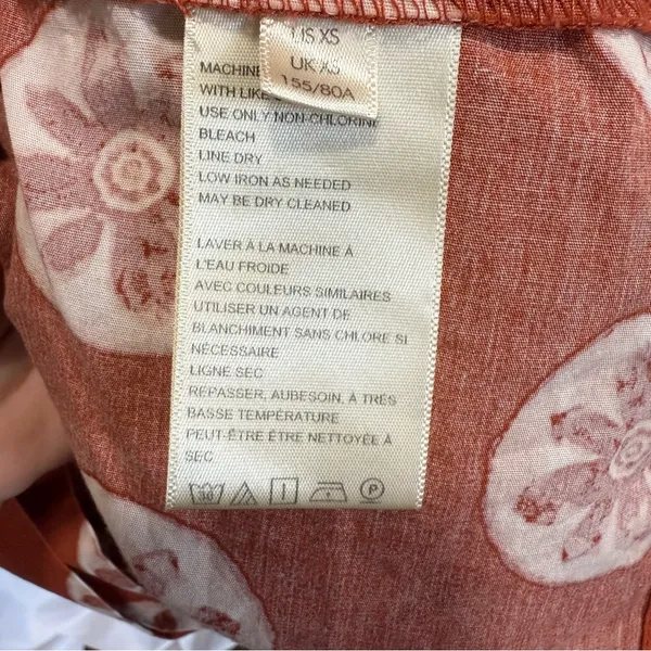 Free People Leanna Bandeau Strapless Maxi Summer‎ Boho Beach Dress Orange XS - Image 6