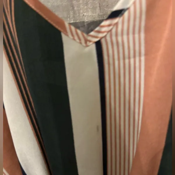 Striped V-Neck Spaghetti Strap Romper - Image 5